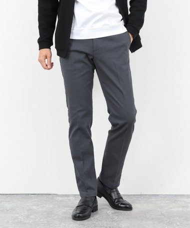 コットンカルゼ裏微起毛ストレッチスリムフィット 25AW