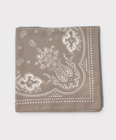 【イタリア製】バンダナ柄ペイズリースカーフ