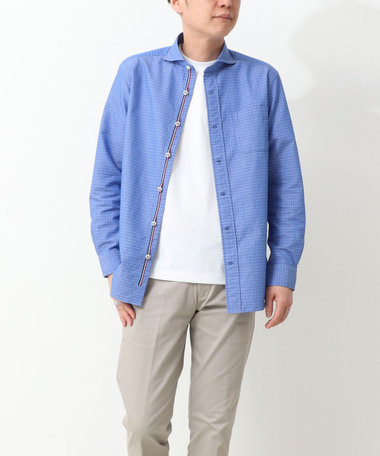 パラシュートカッタウェイ　リバーシブルドビーシャツ