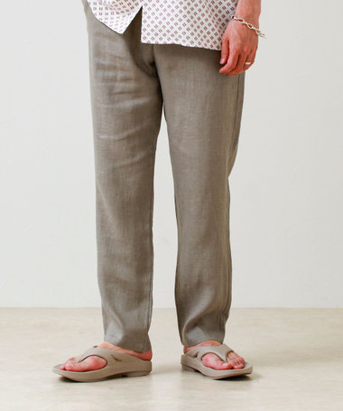 【リネン100％/夏の定番】リネンイージーパンツ
