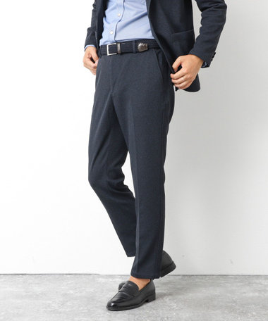 《ビジカジ/セットアップ対応》【尾州】先染めハニカムイージーPT 25AW