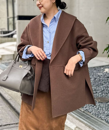 新品未使用 ノーリーズ コート ネイビー色 NOLLEY'S｜ノーリーズのジャケット/アウター（ブルー・ネイビー