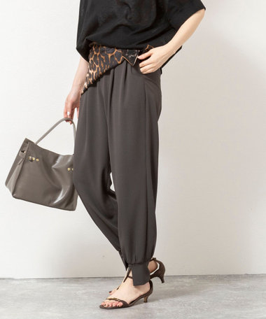 【WEB＆一部店舗限定カラー】《セットアップ対応》ジョーゼットジョガーパンツ