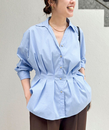【WEB＆一部店舗限定カラー】ストレッチタフタスキッパータックシャツ