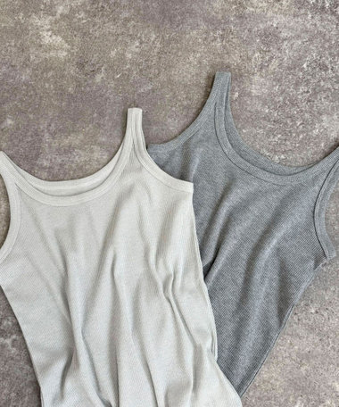 【完売カラー再追加！】ラメリブタンクトップ