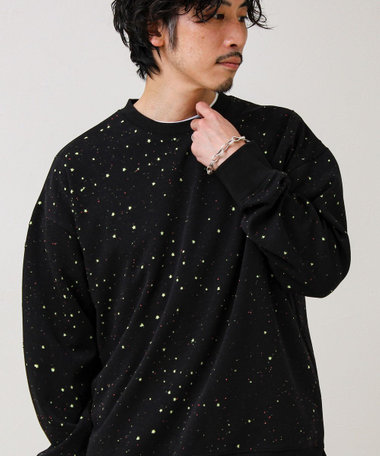 星穴ネップボンディング クルーネックスウェット