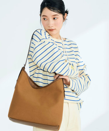 ニットソーボーダーBIGプルオーバー