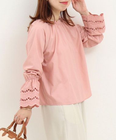 袖レース前後2WAYブラウス