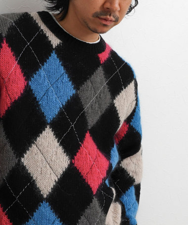 【COOHEM/コーヘン】STITCHED ARGYLE 26AW