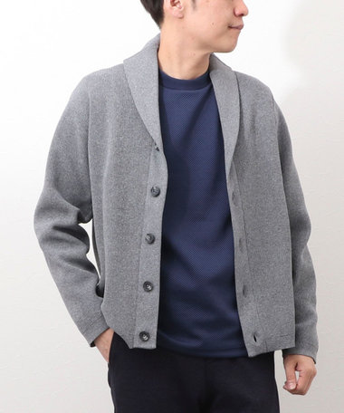 12ゲージ 片畦ショールカーデ