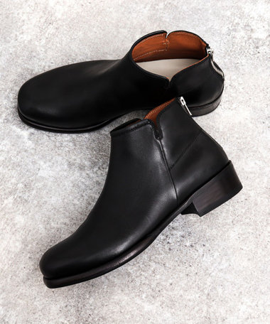 メゾンスペシャルタンクソールシャワーサンダル 牛革 レザーブラック