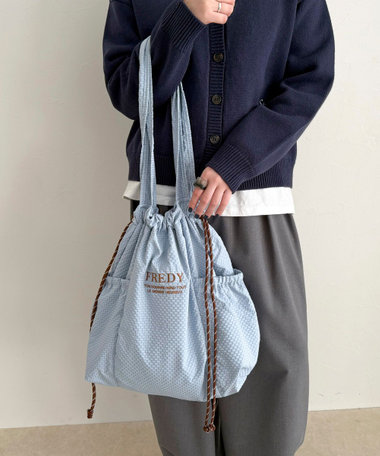 撥水サッカーサイドポケットトートバッグ