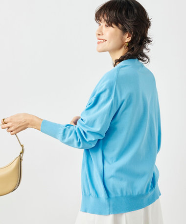 《手洗い可能》ベストドッキングVネックカーディガン