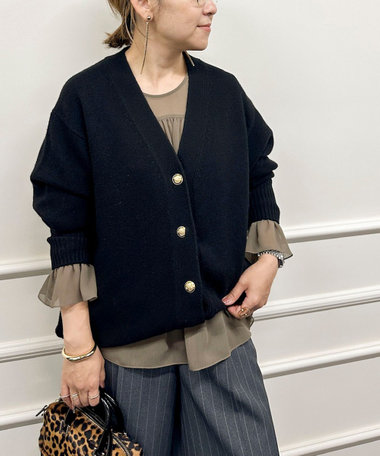 【WEB限定アイテム】2WAY長めVネックカーディガン