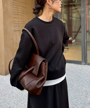 ハートキルトスウェットプルオーバー