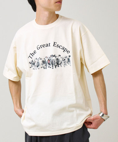 【あの名作をオマージュ】犬猫実写風プリントTシャツ