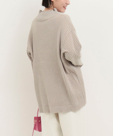 モールワイドリブチュニック