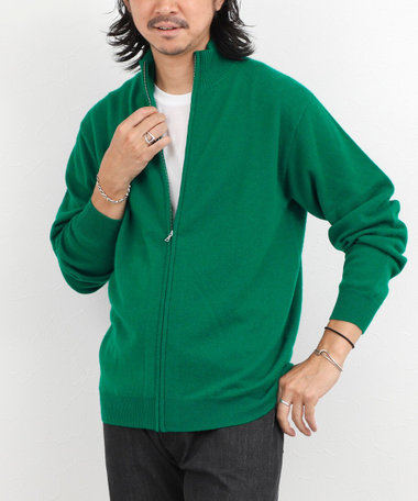 ウールカシミヤ スタンドジップニット 26AW