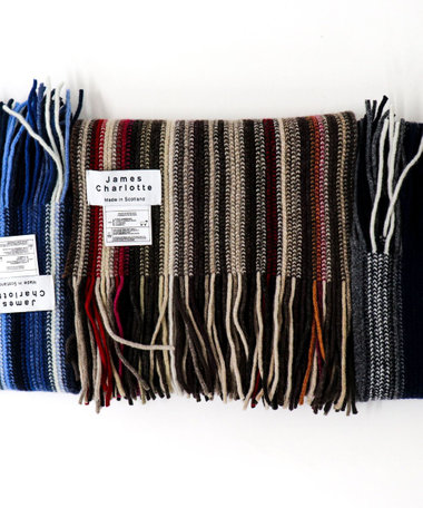 【JAMES CHARLOTTE/ジェームス・シャルロット】Lambswool Russell Muffler 25