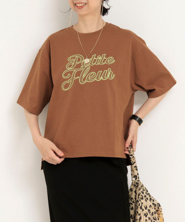 刺繍ロゴTシャツ