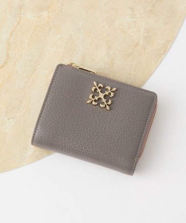 【名品】モノグラムプレートハーフウォレット/SO-376