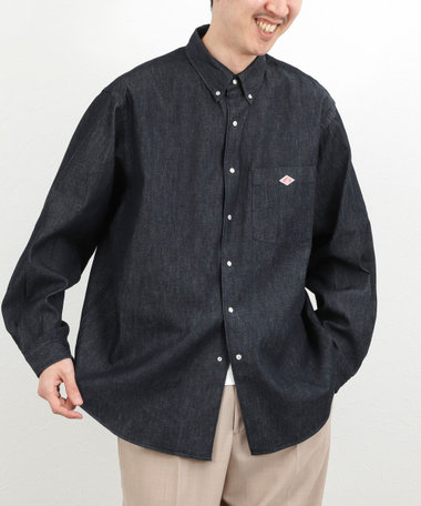 【DANTON/ダントン】DT-B0293DUG DOT BUTTON B.D. SHIRT LS 26SS