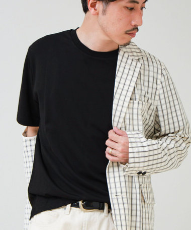 【抗菌防臭/ビジカジ対応】ポンチ素材 ジャケＴ