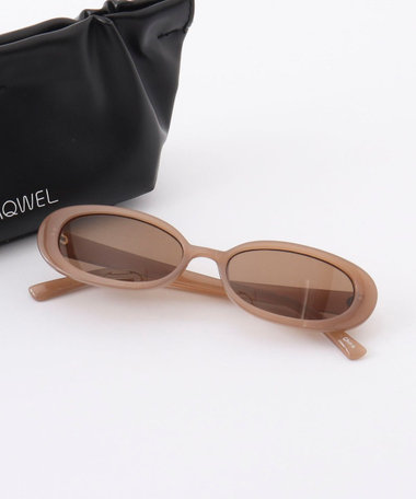【MAQWEL/マクウェル】オーバルサングラス