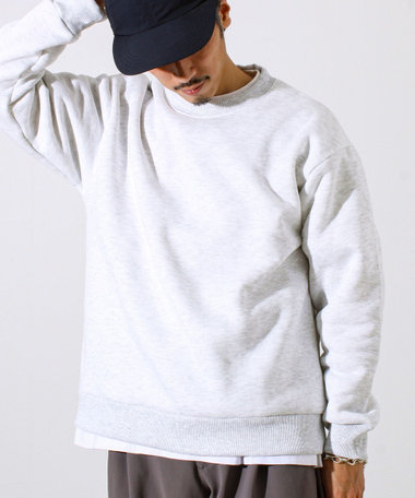 【カルボアシリーズ】UNISEX ワイドクルーネックスウェット