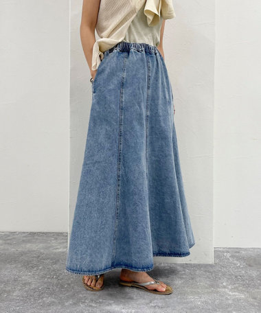 デニム/ミリタリーフレアースカート