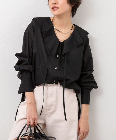 2nd NOLLEY'S 23SSカールマイヤーランダムプリーツシャツジャケット 2nd NOLLEY'S 23SSカールマイヤーランダムプリーツシャツ