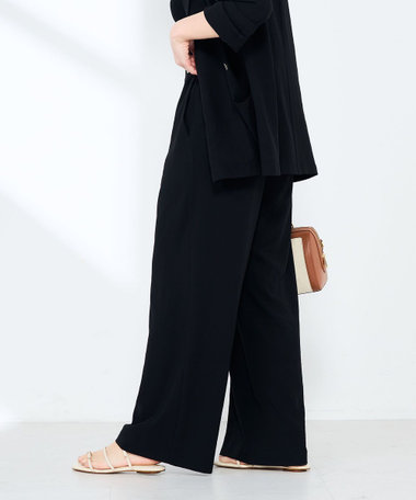 《セットアップ対応》ウォッシャブルエアリージョーゼットイージーワイドパンツ