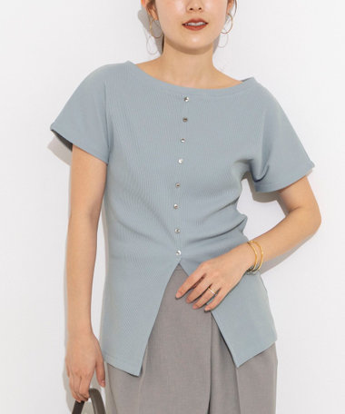 ウォッシャブルスリット2WAYプルオーバー