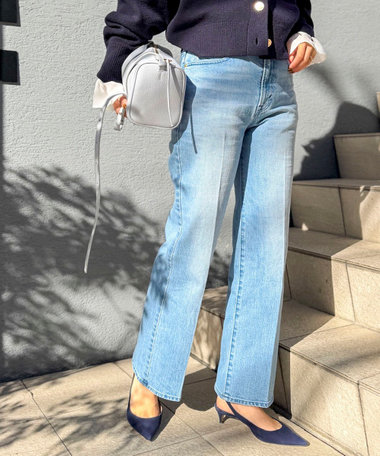 【RM denim】センタープレスデニム