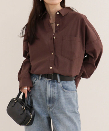 汗染み軽減加工オーバーシャツ