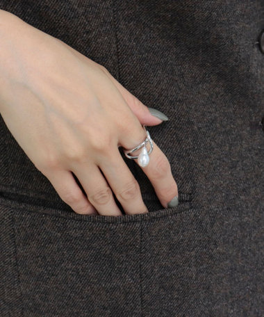 ドロップパールアートリング