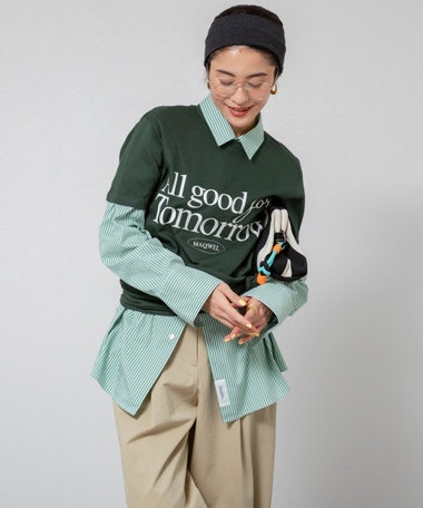 【MAQWEL/マクウェル】ウォッシャブルAgfT T-SHIRT