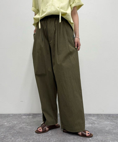 【GEVACO/ゲバコ】ギャザーテーパードパンツ