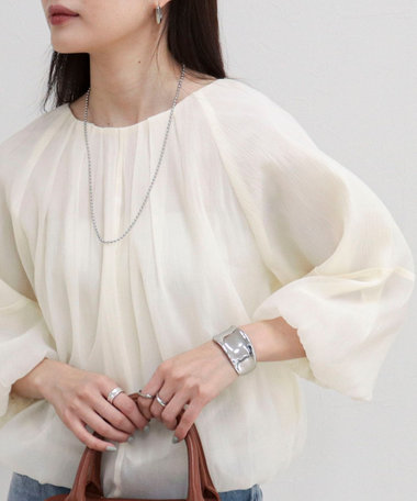 バルーンギャザーブラウス