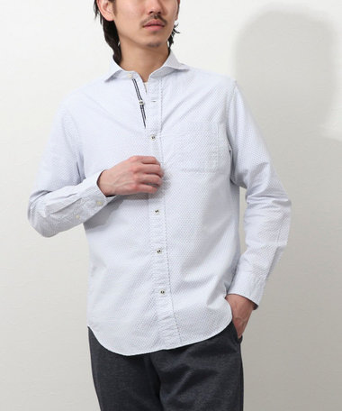 パラシュートカッタウェイ　リバーシブルドビーシャツ