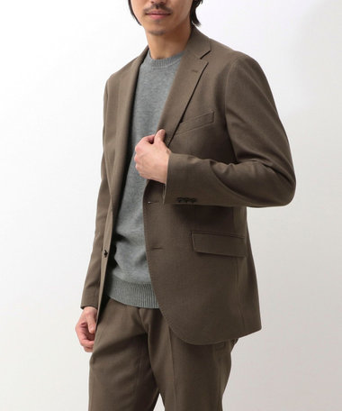 匿名発送　ノーリーズ　テーラードジャケット　ブラウン　ウールライク 匿名発送 ノーリーズ テーラードジャケット ブラウン ウール