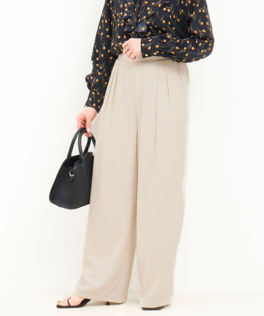 タックワイドパンツ