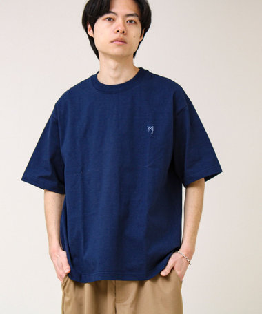 【BOY刺繍】裏グラデーション ワンポイント半袖Tシャツ