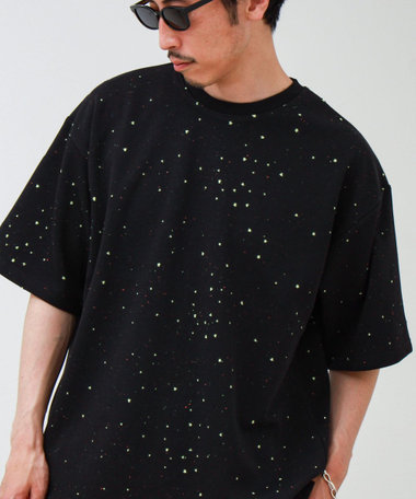 星穴ネップボンディング クルーネックTシャツ