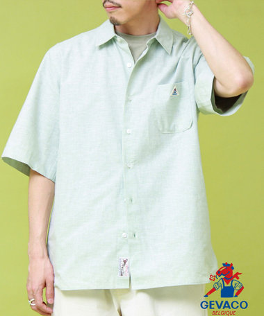 【GEVACO/ゲバコ】レギュラーカラー半袖シャツ