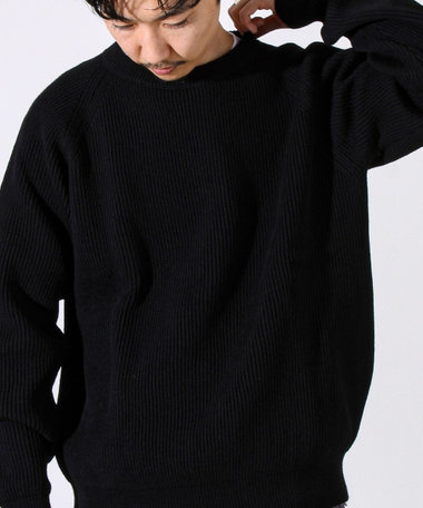 【Vincent et Mireille】Rib CLASSIC CREWNECK