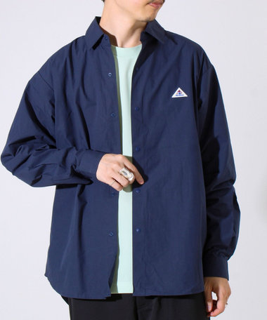 【GEVACO】ドットボタンシャツ スナップボタン シャツ羽織