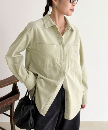 コーデュロイシャツ