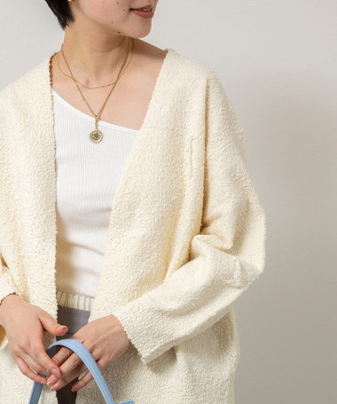 【IRONING/アイロニング】bubble cottonカーディガン