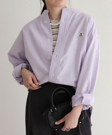 【GEVACO/ゲバコ】バンドカラーロングスリーブシャツ